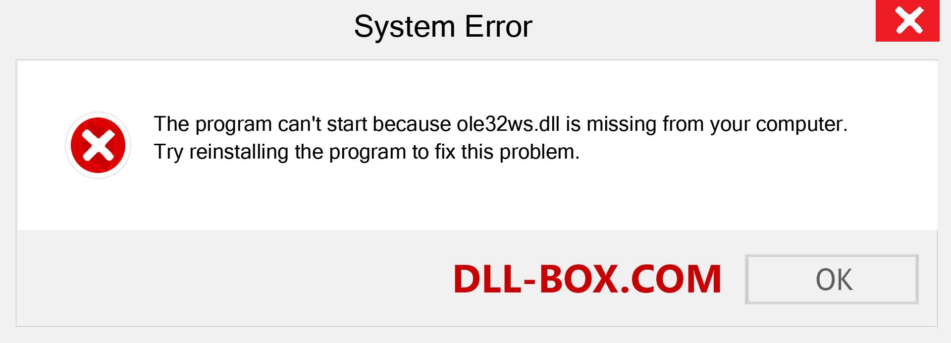  ole32ws.dll file is missing?. Download for Windows 7, 8, 10 - Fix  ole32ws dll Missing Error on Windows, photos, images